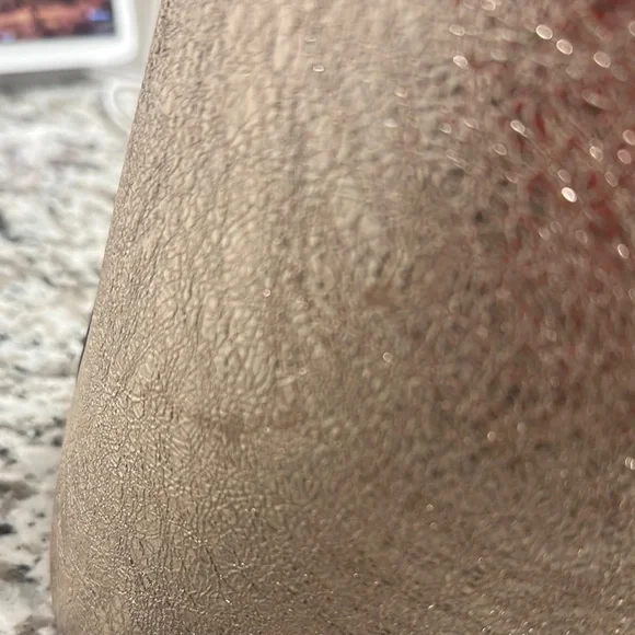 Christian Louboutin Shimmering Silver Tote with Red Lining - Picture 5 of 9